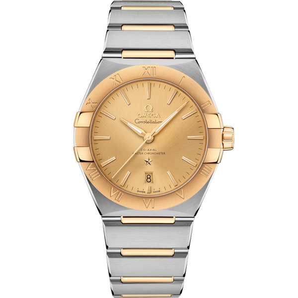 Omega 131.20.39.20.08.001 Constellation Master Chronometer 39 Stainless Steel / Yellow Gold / Champagne / Bracelet