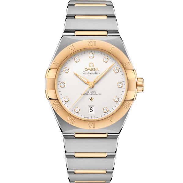 Omega 131.20.39.20.52.002 Constellation Master Chronometer 39 Stainless Steel / Yellow Gold / Silver / Bracelet