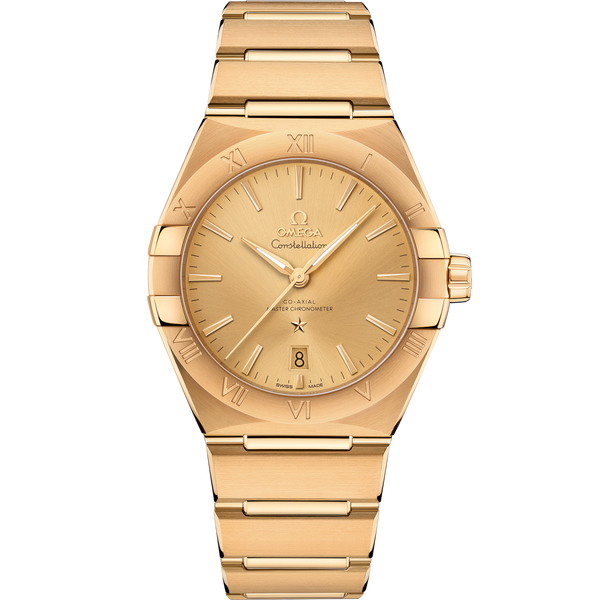 Omega 131.50.39.20.08.001 Constellation Master Chronometer 39 Yellow Gold / Champagne / Bracelet
