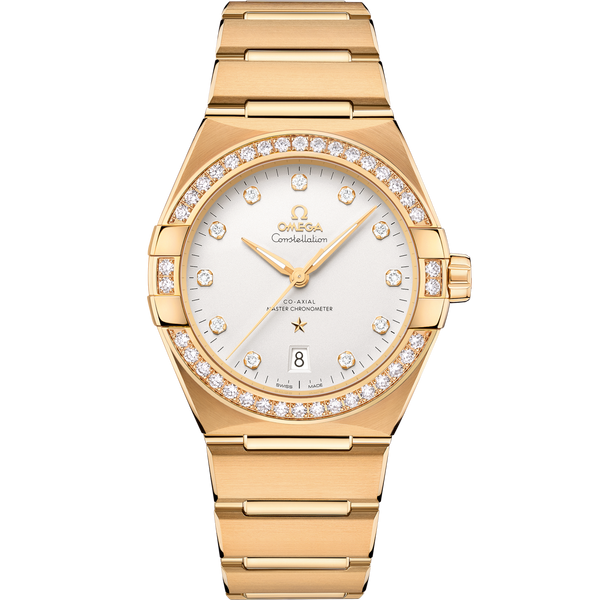 Omega 131.55.39.20.52.002 Constellation Master Chronometer 39 Yellow Gold - Diamond / Silver / Bracelet