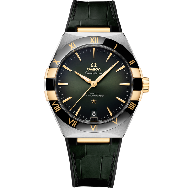 Omega 131.23.41.21.10.001 Constellation Master Chronometer 41 Stainless Steel / Yellow Gold / Ceramic / Green