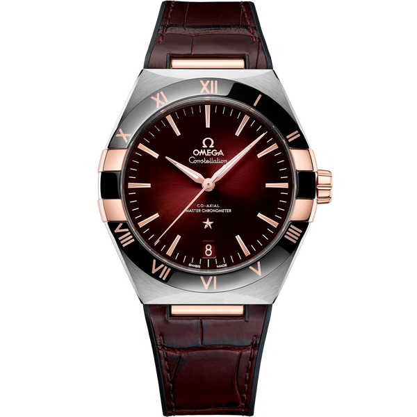 Omega 131.23.41.21.11.001 Constellation Master Chronometer 41 Stainless Steel / Sedna Gold / Ceramic / Red