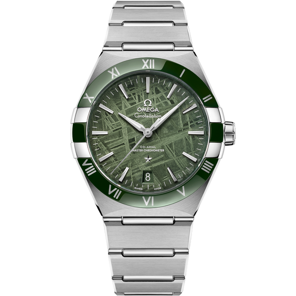 Omega 131.30.41.21.99.002 Constellation Master Chronometer 41 Stainless Steel - Ceramic /Green Meteorite