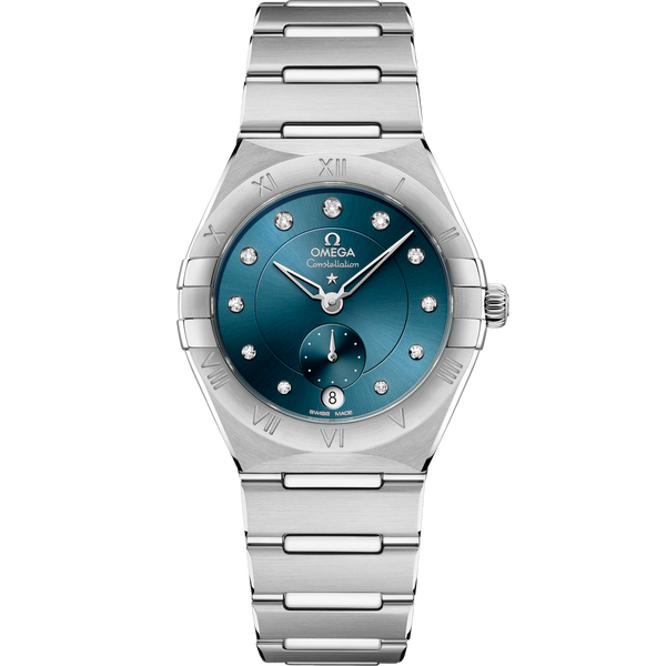 Omega 131.10.34.20.53.001 Constellation Master Chronometer Small Seconds 34 Stainless Steel / Blue - Diamond / Bracelet