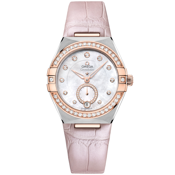Omega 131.28.34.20.55.001 Constellation Master Chronometer Small Seconds 34 Stainless Steel / Sedna Gold / Diamond / MOP