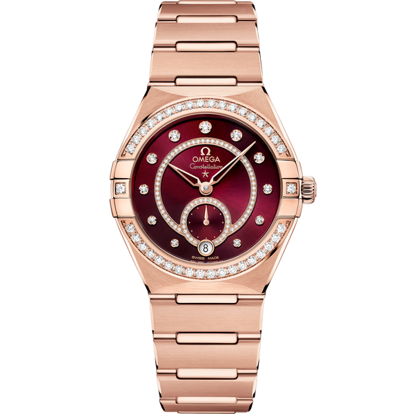Omega 131.55.34.20.61.001 Constellation Master Chronometer Small Seconds 34 Sedna Gold / Diamond / Black / Bracelet