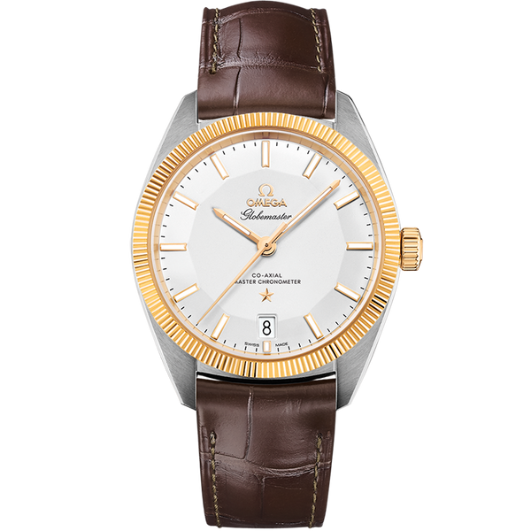 Omega 130.23.39.21.02.001 Globemaster Stainless Steel / Yellow Gold / Silver / Alligator