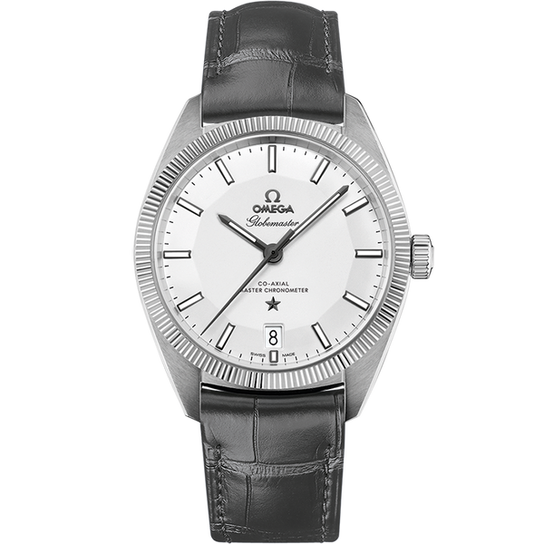 Omega 130.33.39.21.02.001 Globemaster Stainless Steel / Silver / Leather