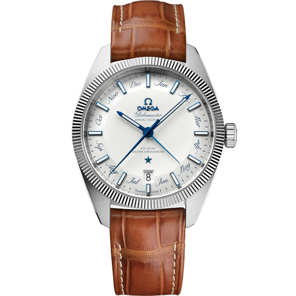 Omega 130.33.41.22.02.001 Globemaster Annual Calendar Stainless Steel / White