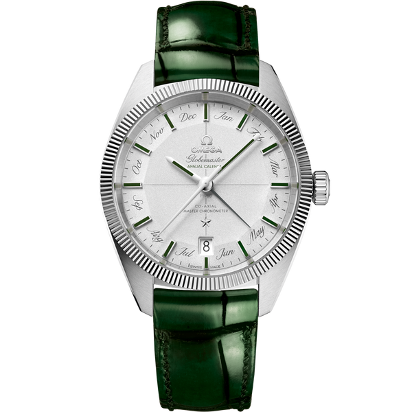 Omega 130.93.41.22.99.002 Globemaster Annual Calendar Platinum / Silver / Green