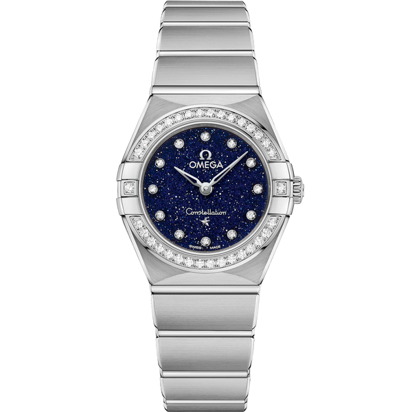 Omega 131.15.25.60.53.001 Constellation Manhattan 25 Quartz Stainless Steel / Aventurine / Diamond