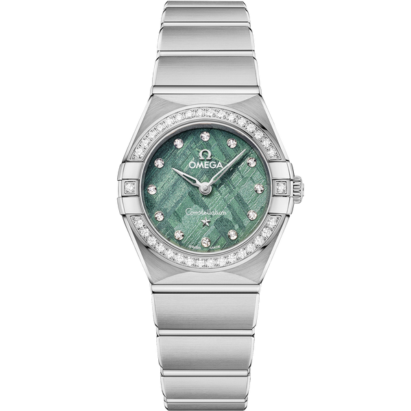 Omega 131.15.25.60.99.001 Constellation Manhattan 25 Quartz Stainless Steel - Diamond / Green Meteorite