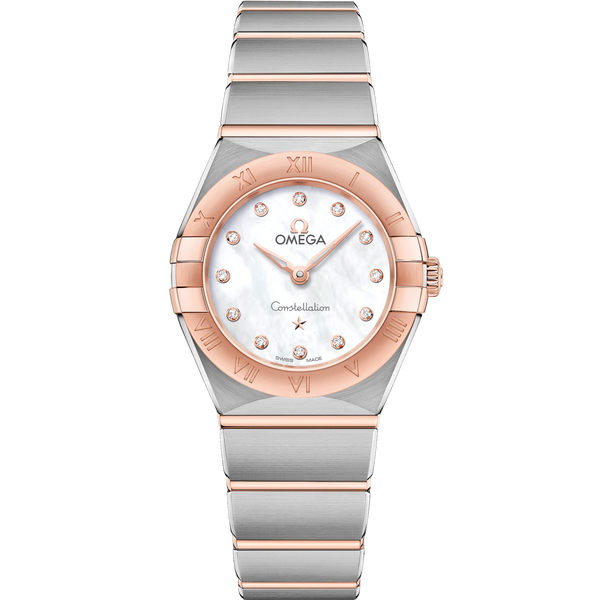 Omega 131.20.25.60.55.001 Constellation Manhattan 25 Quartz Stainless Steel / Sedna Gold / MOP
