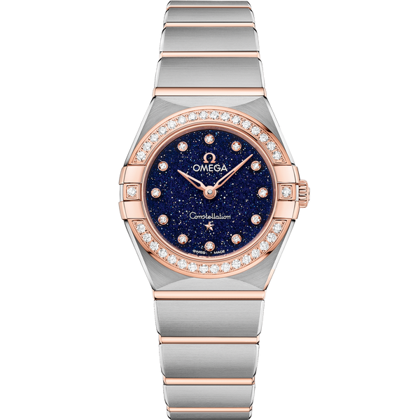 Omega 131.25.25.60.53.002 Constellation Manhattan 25 Quartz Stainless Steel / Sedna Gold / Aventurine / Diamond