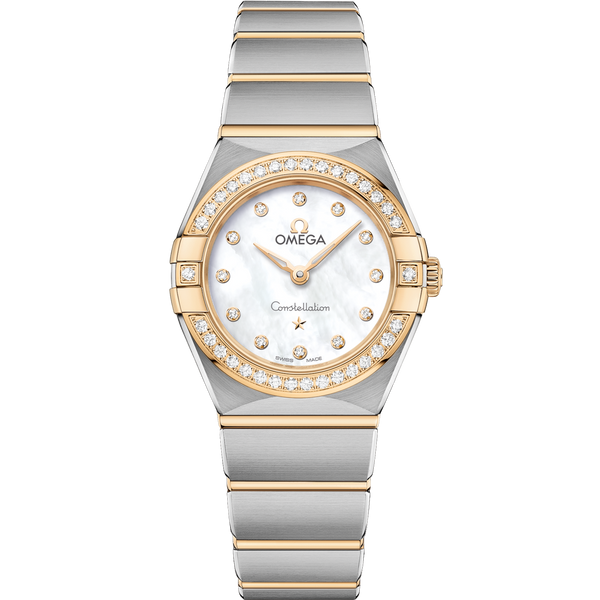 Omega 131.25.25.60.55.002 Constellation Manhattan 25 Quartz Stainless Steel / Yellow Gold / MOP / Diamond