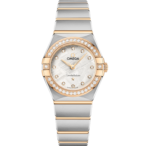 Omega 131.25.25.60.99.002 Constellation Manhattan 25 Quartz Stainless Steel - Yellow Gold - Diamond / Silver Meteorite