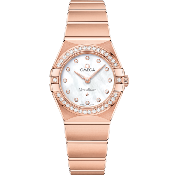 Omega 131.55.25.60.55.001 Constellation Manhattan 25 Quartz Sedna Gold / MOP / Diamond