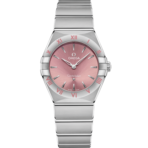 Omega 131.10.28.60.11.001 Constellation Manhattan 28 Quartz Stainless Steel / Blush