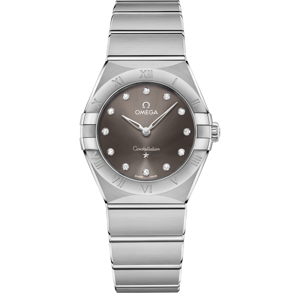 Omega 131.10.28.60.56.001 Constellation Manhattan 28 Quartz Stainless Steel / Grey - Diamond