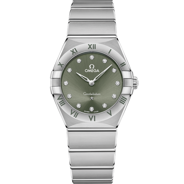 Omega 131.10.28.60.60.001 Constellation Manhattan 28 Quartz Stainless Steel / Matcha