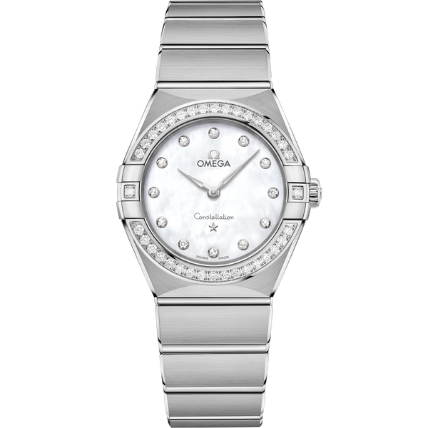 Omega 131.15.28.60.55.001 Constellation Manhattan 28 Quartz Stainless Steel / MOP / Diamond