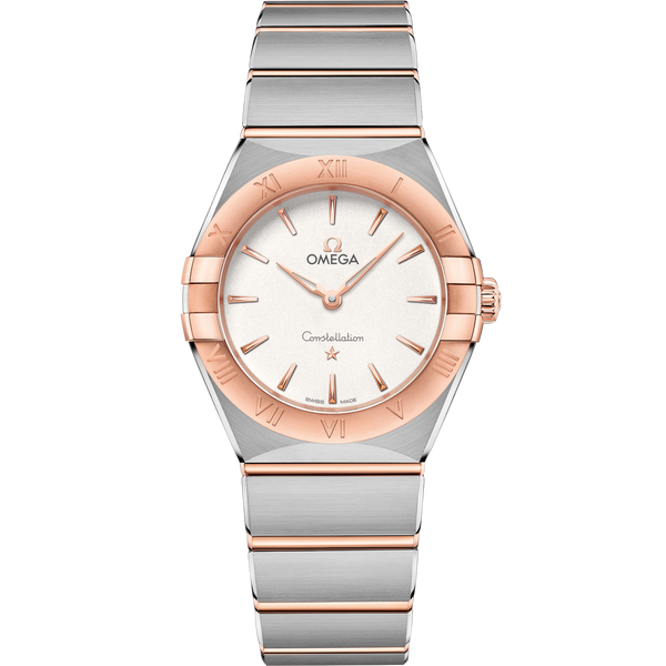 Omega 131.20.28.60.02.001 Constellation Manhattan 28 Quartz Stainless Steel / Sedna Gold / Silver