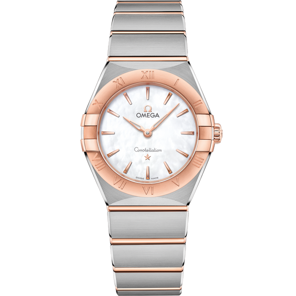 Omega 131.20.28.60.05.001 Constellation Manhattan 28 Quartz Stainless Steel / Sedna Gold / MOP