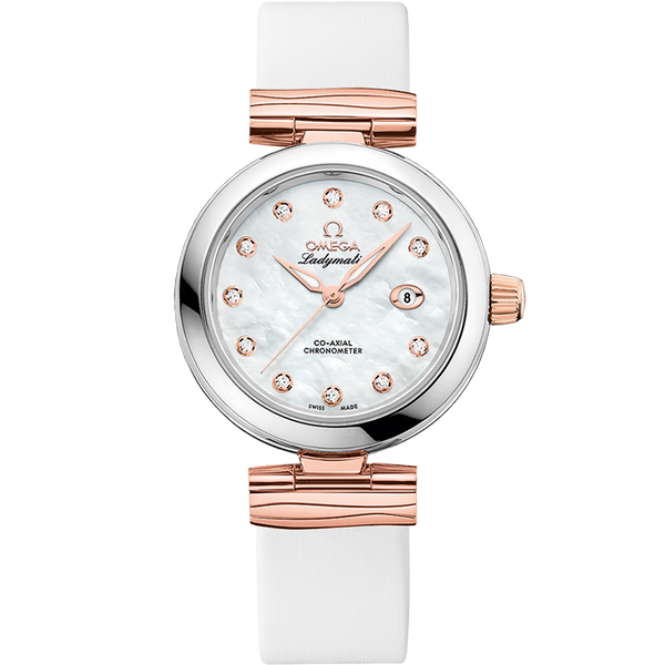 Omega 425.22.34.20.55.004 LadyMatic Co-Axial 34 Stainless Steel / Sedna Gold / MOP