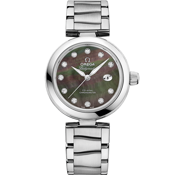 Omega 425.30.34.20.57.004 LadyMatic Co-Axial 34 Stainless Steel / Brown MOP / Bracelet
