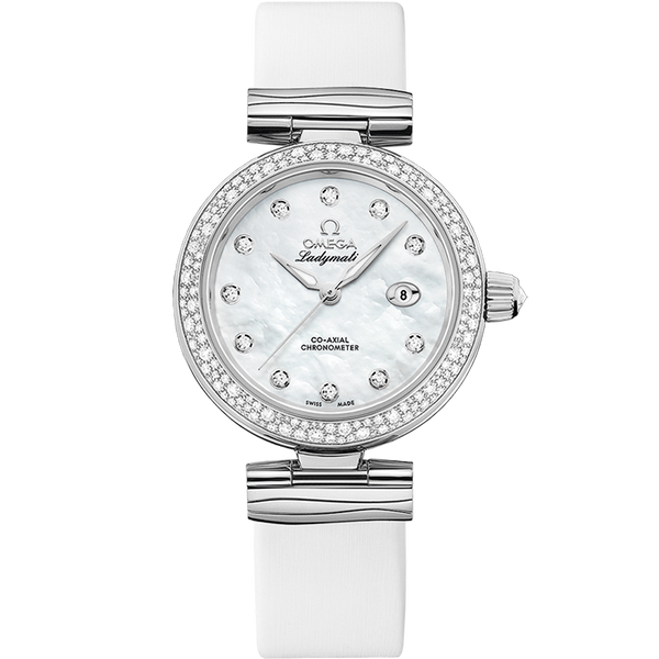 Omega 425.37.34.20.55.002 LadyMatic Co-Axial 34 Stainless Steel / Diamond / MOP