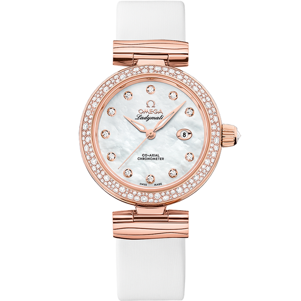 Omega 425.67.34.20.55.008 LadyMatic Co-Axial 34 Sedna Gold / Diamond / MOP