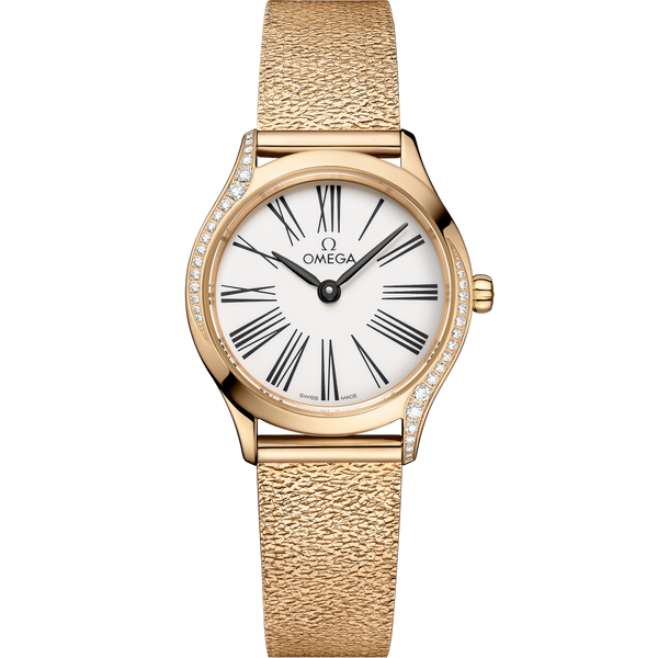 Omega 428.55.26.60.04.001 Mini Tr̩sor Quartz 26 Moonshine Gold - Diamond / White / Mesh