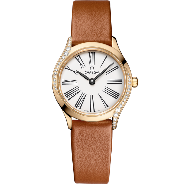 Omega 428.57.26.60.04.004 Mini Tr̩sor Quartz 26 Moonshine Gold - Diamond / White Enamel