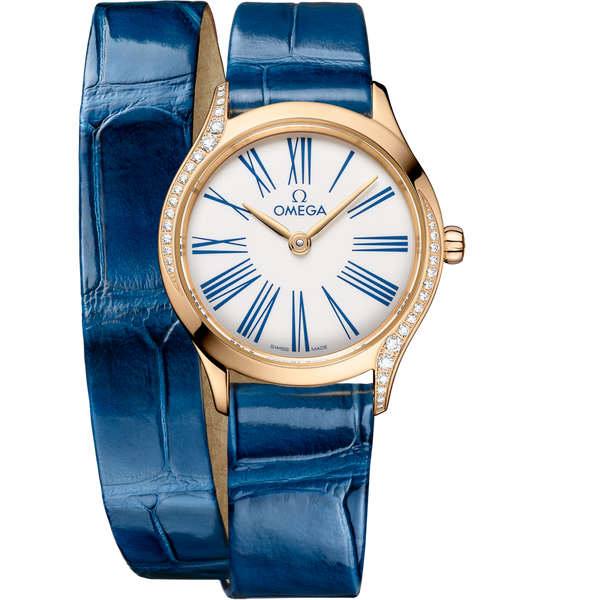 Omega 428.58.26.60.04.002 De Ville Mini Tr̩sor 26åÊmm, Moonshine gold on Alligator - 428.58.26.60.04.002