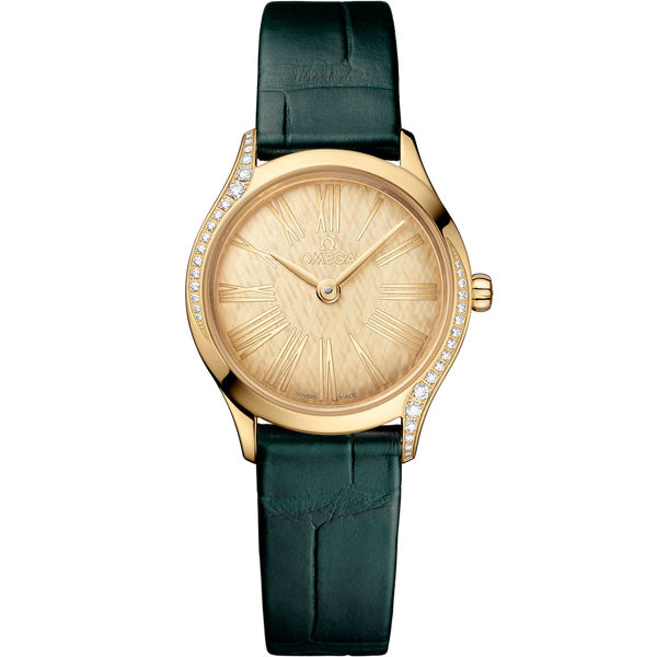 Omega 428.58.26.60.99.001 De Ville Mini Tr̩sor 26åÊmm, Moonshine gold on Alligator - 428.58.26.60.99.001