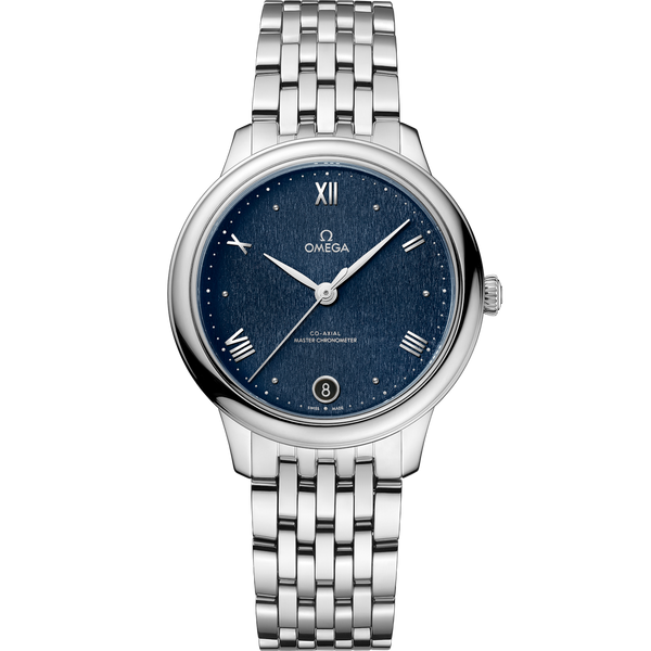 Omega 434.10.34.20.03.002 De Ville Master Chronometer 34 Stainless Steel / Blue / Bracelet