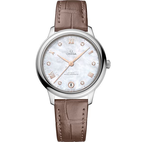 Omega 434.13.34.20.55.001 De Ville Master Chronometer 34 Stainless Steel / MOP - Diamond