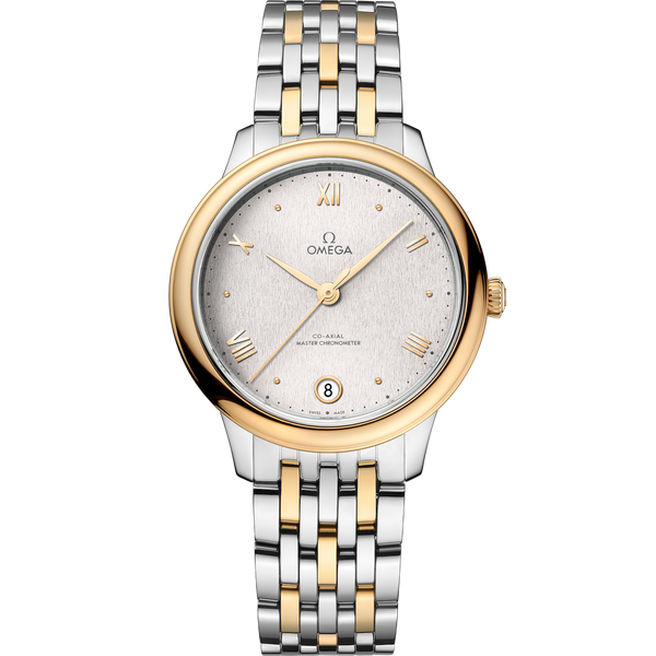 Omega 434.20.34.20.02.002 De Ville Master Chronometer 34 Stainless Steel - Yellow Gold / Silver / Bracelet