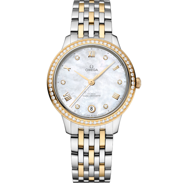 Omega 434.25.34.20.55.002 De Ville Prestige 34åÊmm, Steel - yellow gold on Steel - yellow gold - 434.25.34.20.55.002