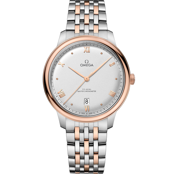 Omega 434.20.40.20.02.001 De Ville Master Chronometer Stainless Steel - Sedna Gold / Silver / Bracelet