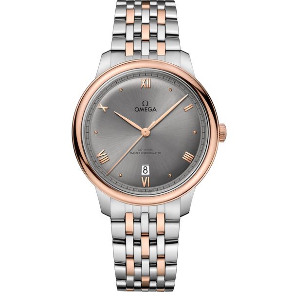 Omega 434.20.40.20.06.001 De Ville Master Chronometer Stainless Steel - Sedna Gold / Grey / Bracelet