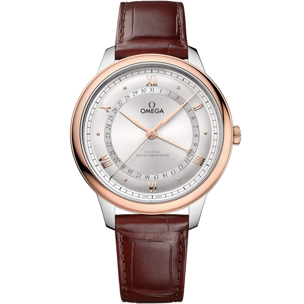 Omega 434.23.42.22.02.001 De Ville Prestige 42åÊmm, Steel - Sedna gold on Alligator - 434.23.42.22.02.001