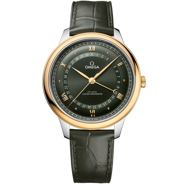 Omega 434.23.42.22.10.001 De Ville Prestige 42åÊmm, Steel - yellow gold on Alligator - 434.23.42.22.10.001