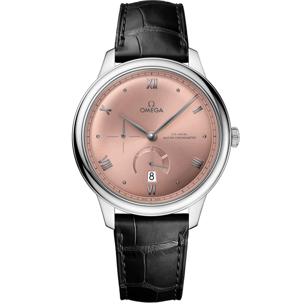 Omega 434.13.41.21.10.001 De Ville Power Reserve Master Chronometer Stainless Steel / Salmon