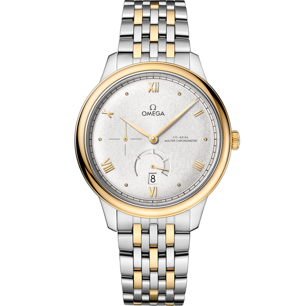Omega 434.20.41.21.02.001 De Ville Power Reserve Master Chronometer Stainless Steel - Yellow Gold / Silver / Bracelet