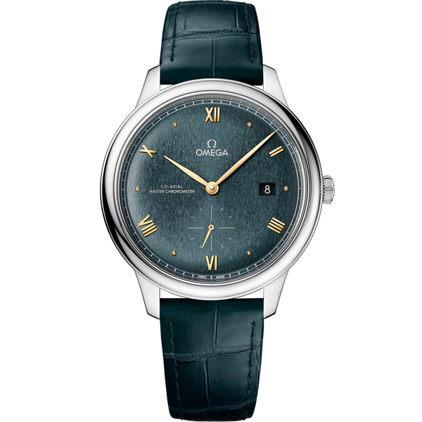Omega 434.13.41.20.10.001 De Ville Small Seconds Master Chronometer Stainless Steel / Turquoise
