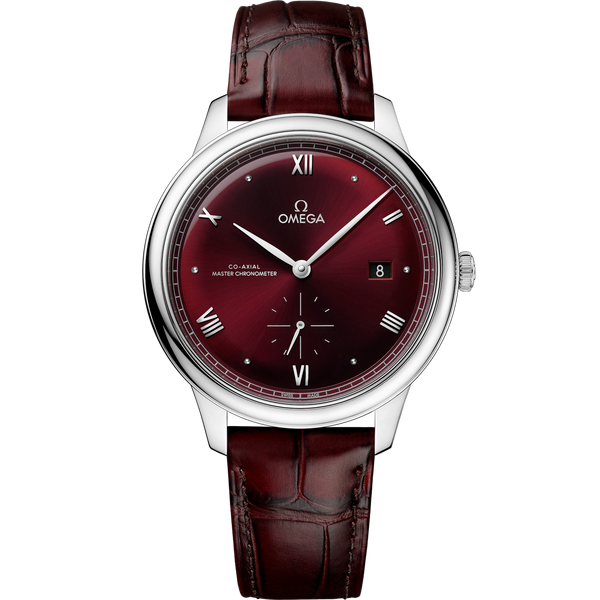 Omega 434.13.41.20.11.001 De Ville Small Seconds Master Chronometer Stainless Steel / Burgundy