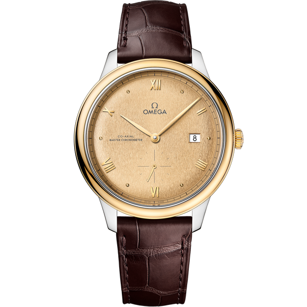 Omega 434.23.41.20.08.001 De Ville Small Seconds Master Chronometer Stainless Steel - Yellow Gold / Champagne