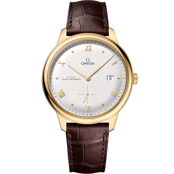 Omega 434.53.41.20.02.001 De Ville Small Seconds Master Chronometer Yellow Gold / Silver