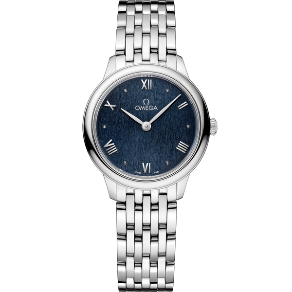 Omega 434.10.28.60.03.002 De Ville Quartz 27.5 Stainless Steel / Blue / Bracelet